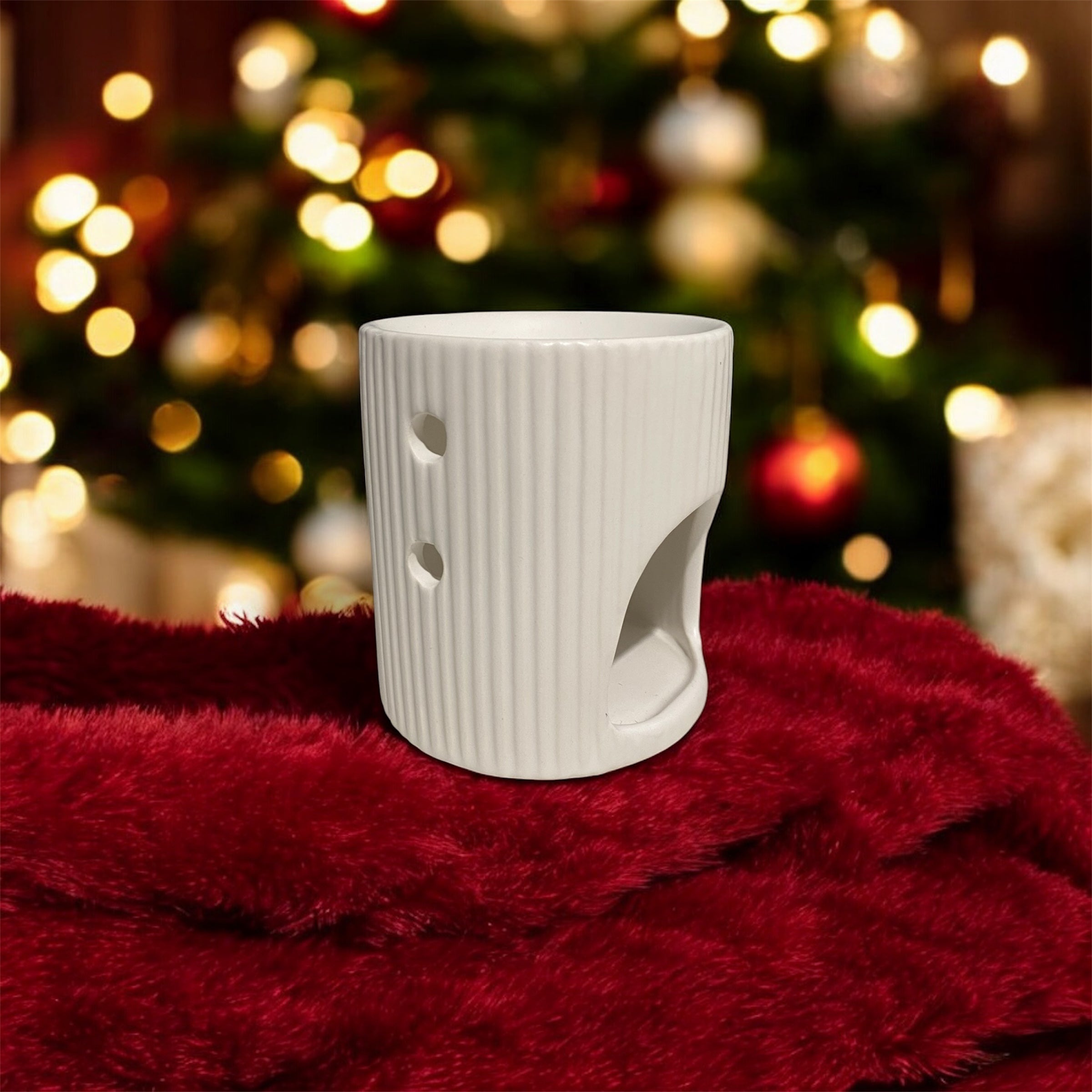 🤍Quemador de Esencias Blanco – Pureza y Calma